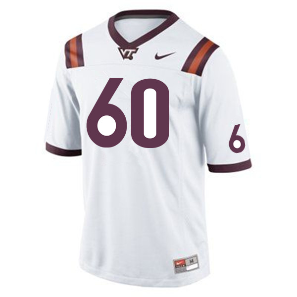 Men #60 Silas Dzansi Virginia Tech Hokies College Football Jerseys Sale-Maroon